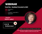Travel Pay – Handling it Correctly for 2025