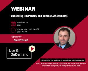 Cancel IRS Webinar