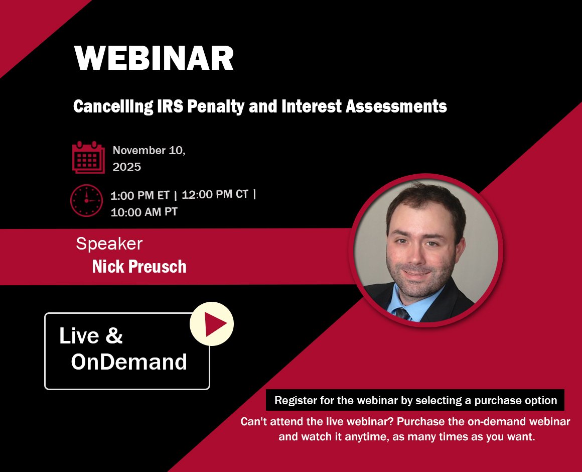Cancel IRS Webinar